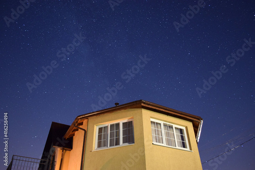 Night sky and small house © Maximilian Makarov