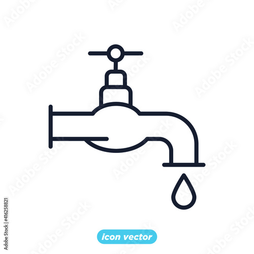 water supply icon. water supply symbol template for graphic and web design collection logo vector illustration