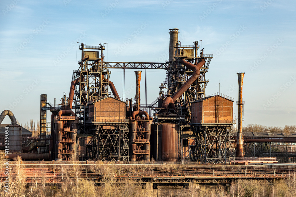 Old industry building at the Landschaftspark Duisburg