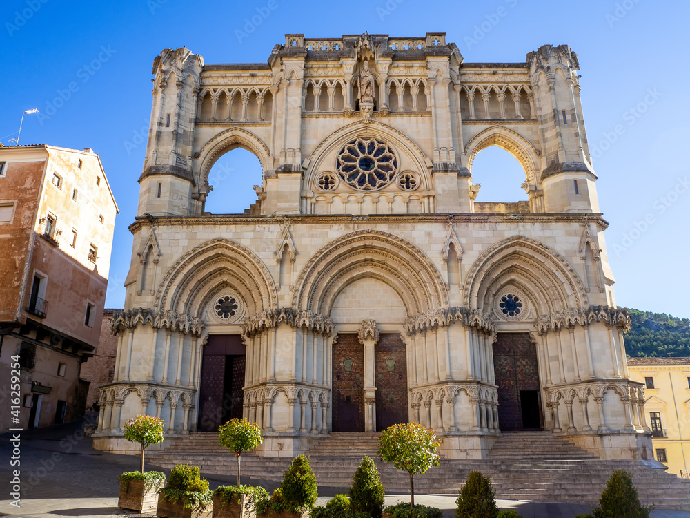 Cathedral - Old Spain - Cuenca city on rocks cliffs