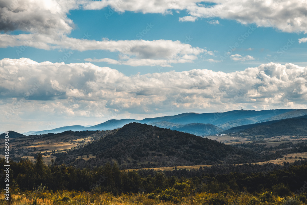 Carpathian mountains. Ukraine. Sunny sky, clouds. Beautiful nature Carpathian mountains. Ukraine. Sunny sky, clouds. Beautiful nature
