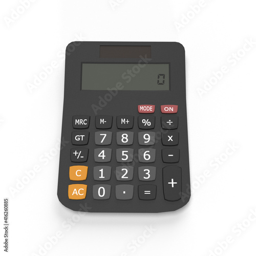 calculator on white background