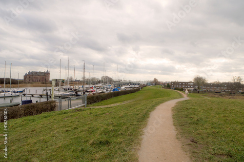 Cityscape of the town of Muiden