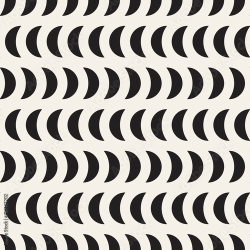 Vector seamless geometric pattern. Stylish striped ornament. Simple linear lattice background design.