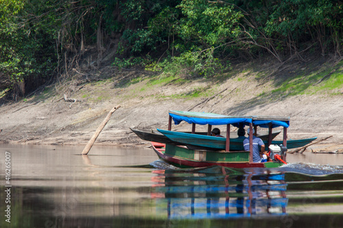 Wallpaper Mural boat on the amazon river Torontodigital.ca