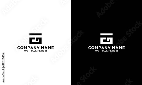 Alphabet letter icon logo GT or TG