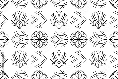 Fototapeta Naklejka Na Ścianę i Meble -  Tribal ethnic pattern semless design