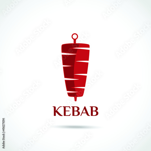 Kebab logo design shawarma and doner vector eps arabic and turkish restaurant fast food