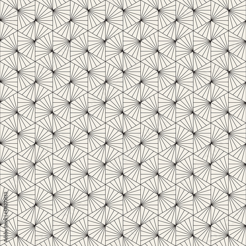 Vector seamless geometric pattern design. Irregular lines abstract background. Composition from randomly disposed elements.