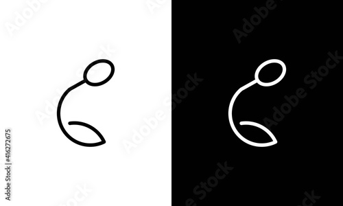 G monogram. Gastropub logo. Gastronomy restaurant emblem. Fork and spoon like letter G . Identity. Business card.
