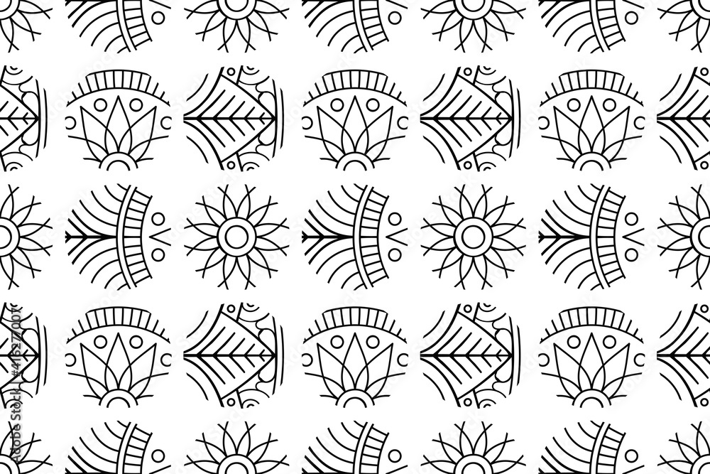 Tribal ethnic pattern semless design Tribal ethnic pattern semless design