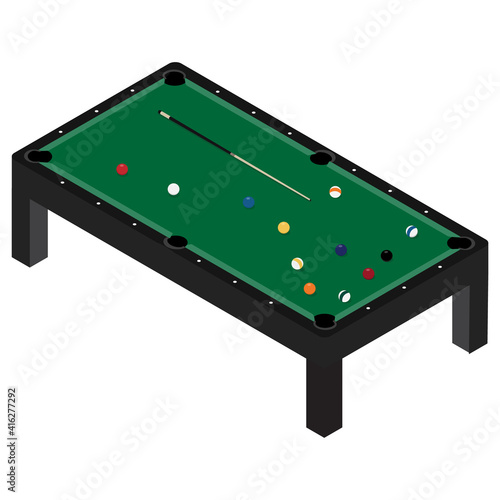 Pool table vector