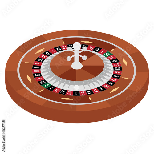 Isometric roulette wheel