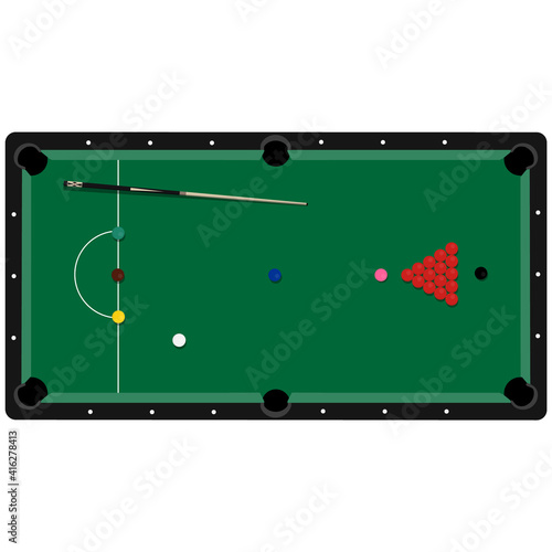 Pool table vector