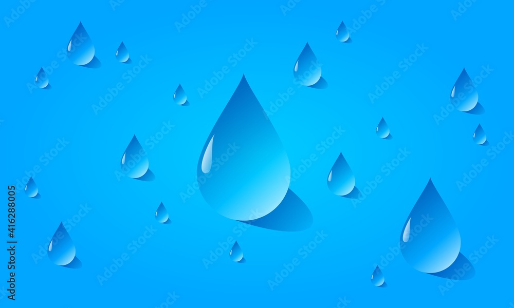Clean water drop for background illustration vector design Clean water drop for background illustration vector design