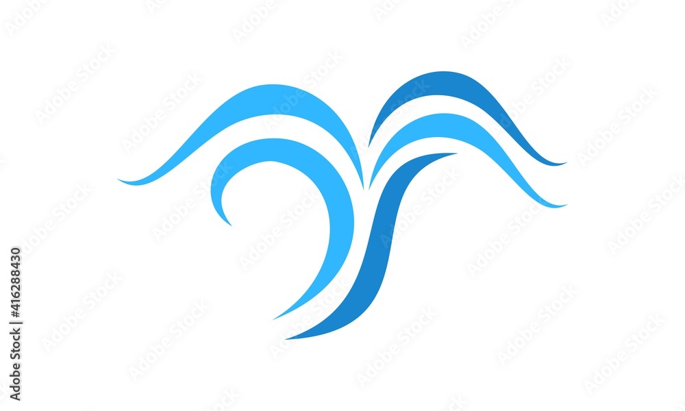 Wave illustration vector design