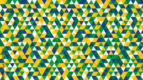 Geometric background in Brazil flag concept