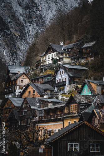 16th century Alpine houses in the mountains