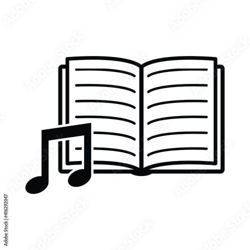 audio book icon  studying sign vector