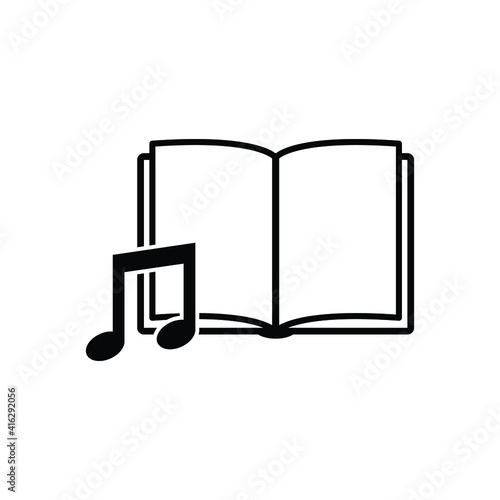 audio book icon  studying sign vector