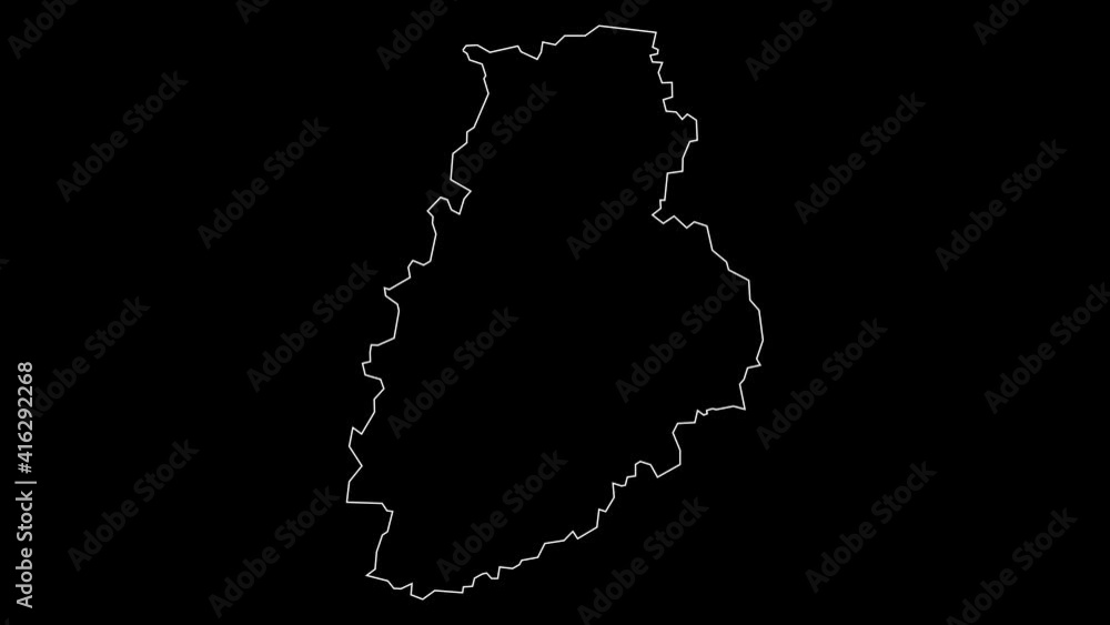 Jarva Estonia region map outline animation Jarva Estonia region map outline animation
