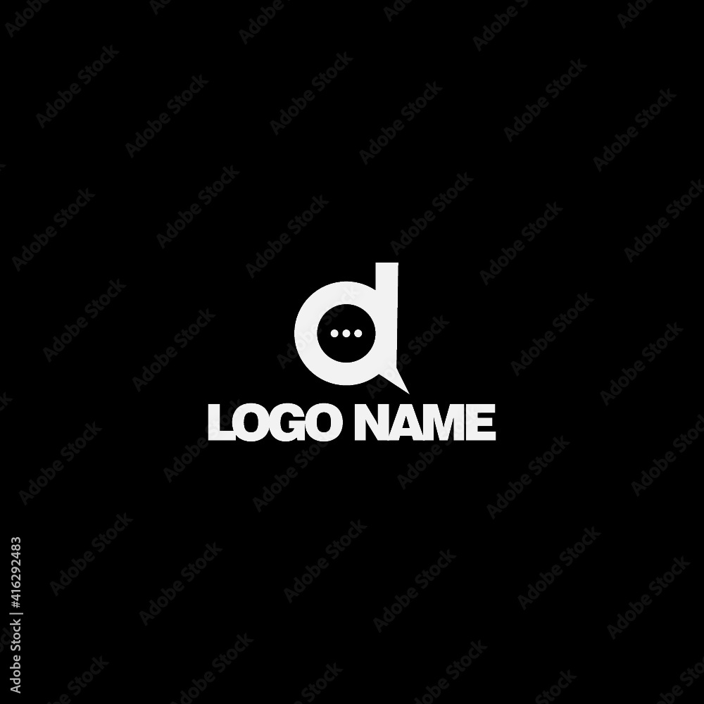CHAT LOGO DESIGN LETTERS D CHAT LOGO DESIGN LETTERS D