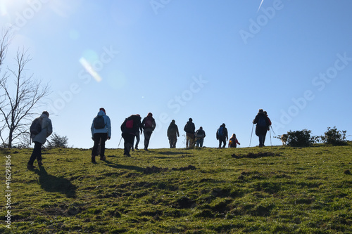 Beautiful countryside landscape near Sacrofano, in the center of Italy near Rome.