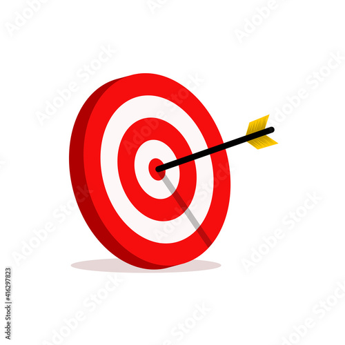 abstract target vector illustrations. the target for archery sports or business marketing goal. target focus symbol sign photo