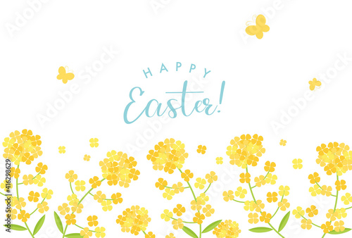 vector background with canola flower for banners, cards, flyers, social media wallpapers, etc.