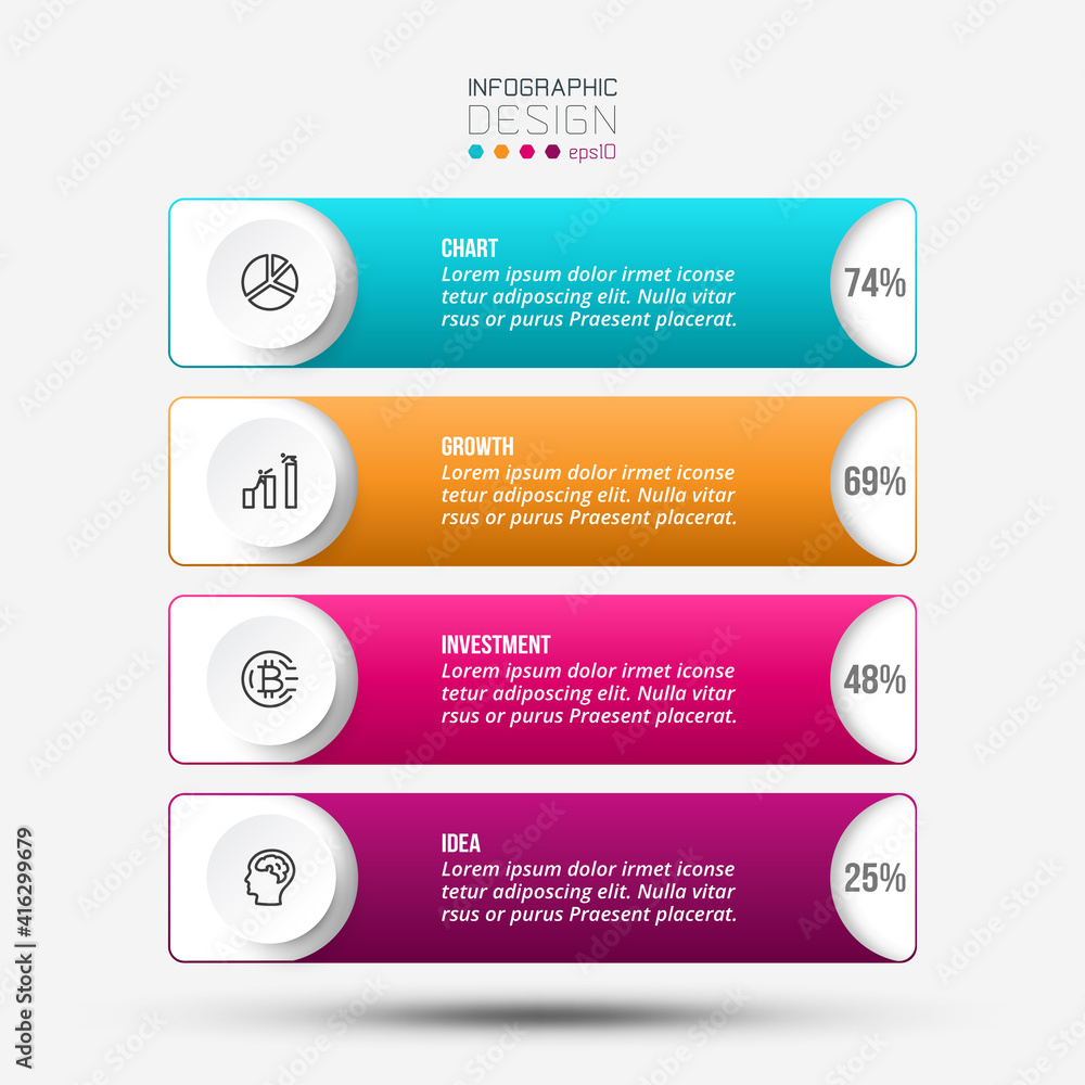 Vector business infographic template design. Vector business infographic template design.