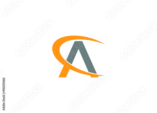 ac initial modern logo design vector icon template