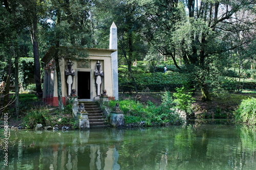 Egyptian temple, Giardino Stibbert, Florence (Firenze), UNESCO World Heritage Site, Tuscany photo