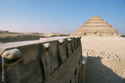 The Step Pyramid of Zoser, Saqqara (Sakkara), UNESCO World Heritage Site, Egypt photo