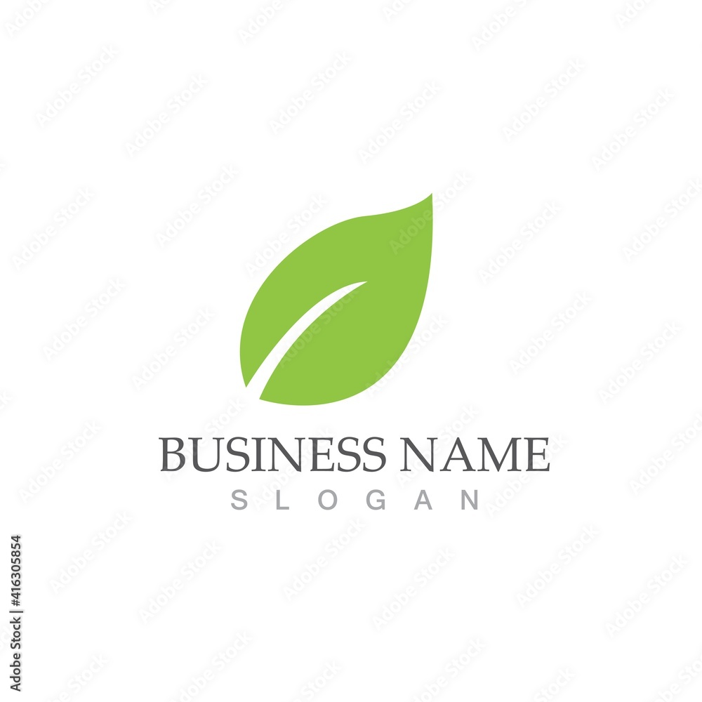 Logos of green Tree leaf ecology Logos of green Tree leaf ecology