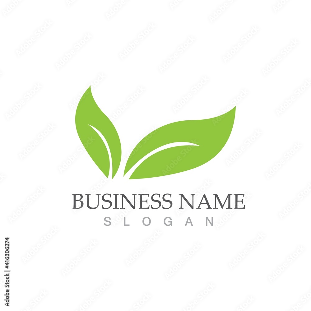 Logos of green Tree leaf ecology Logos of green Tree leaf ecology