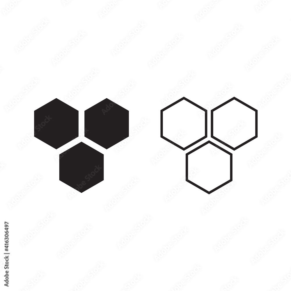 honeycomb vector icon honeycomb vector icon