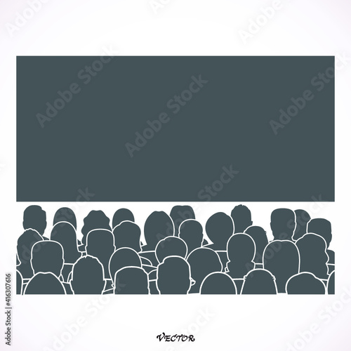 man look at the cinema or movies icon vector, icon vector, cinema hall icon on white background