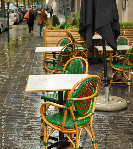 street restaurant nobody Brussels, Belgium