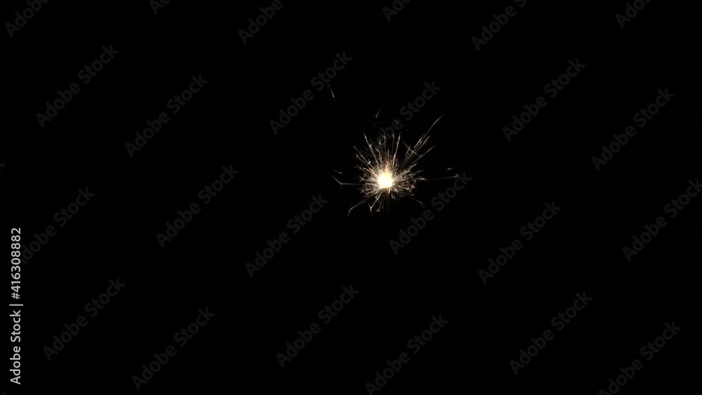 Bengal fire isolated on black, sparklers as an element of your festive background. New Year, birthday, anniversary and Christmas concept. Bengal fire isolated on black, sparklers as an element of your festive background. New Year, birthday, anniversary and Christmas concept.