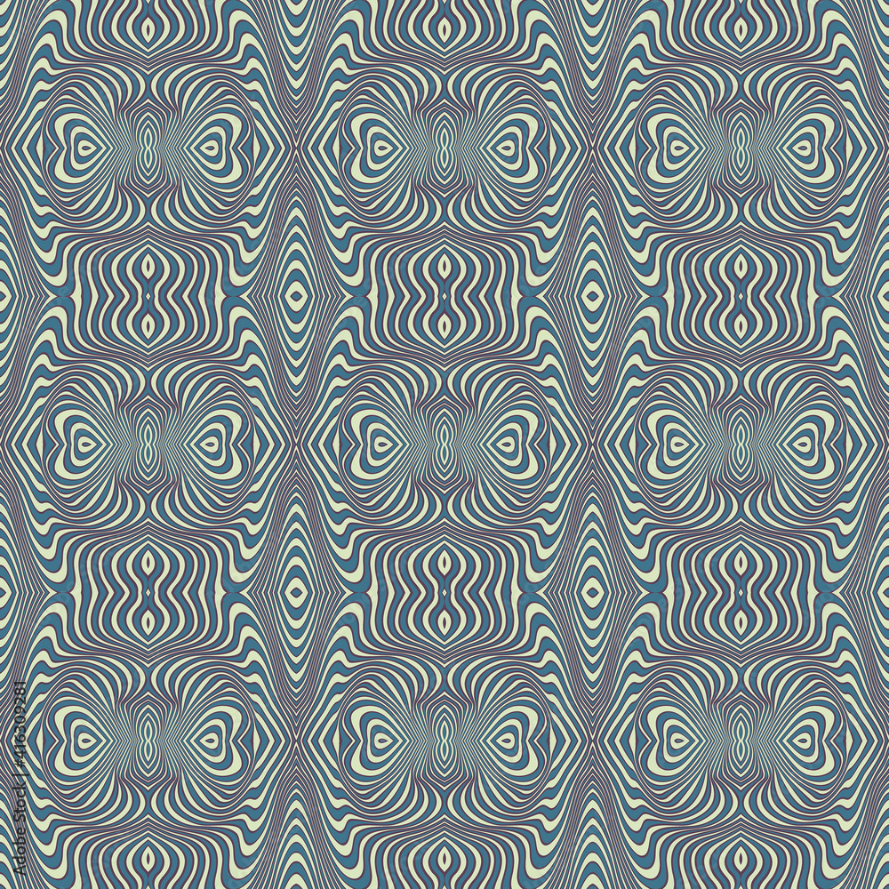 Raster abstract waves lines background