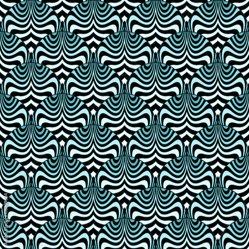 Waves background with distortion effect