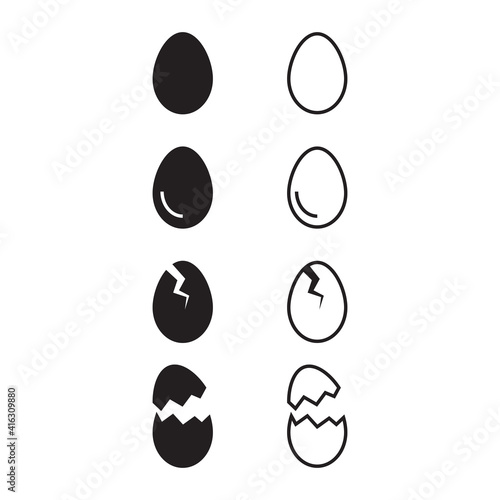 Broken egg icon