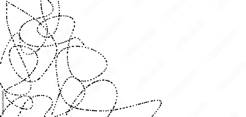 Dot and line consisting of abstract graphics. Dot and line consisting of abstract graphics.