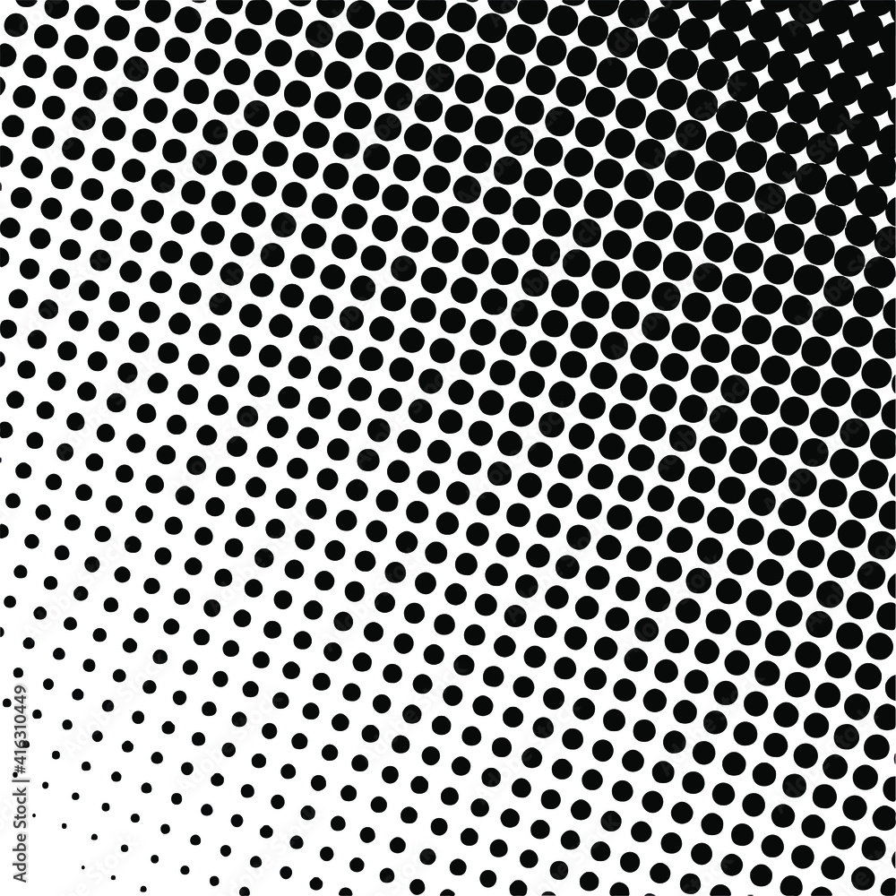 Black halftone background. Black polka dot. Halftone patterns. Modern Halftone Background, backdrop, texture, pattern. Vector illustration.