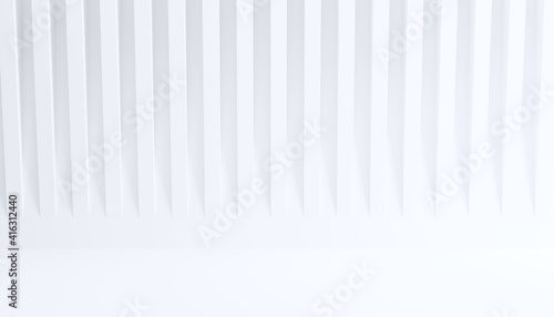 Wallpaper Mural Abstract Modern Architecture Background,Empty white interior design,3d Modern Rendering. Torontodigital.ca