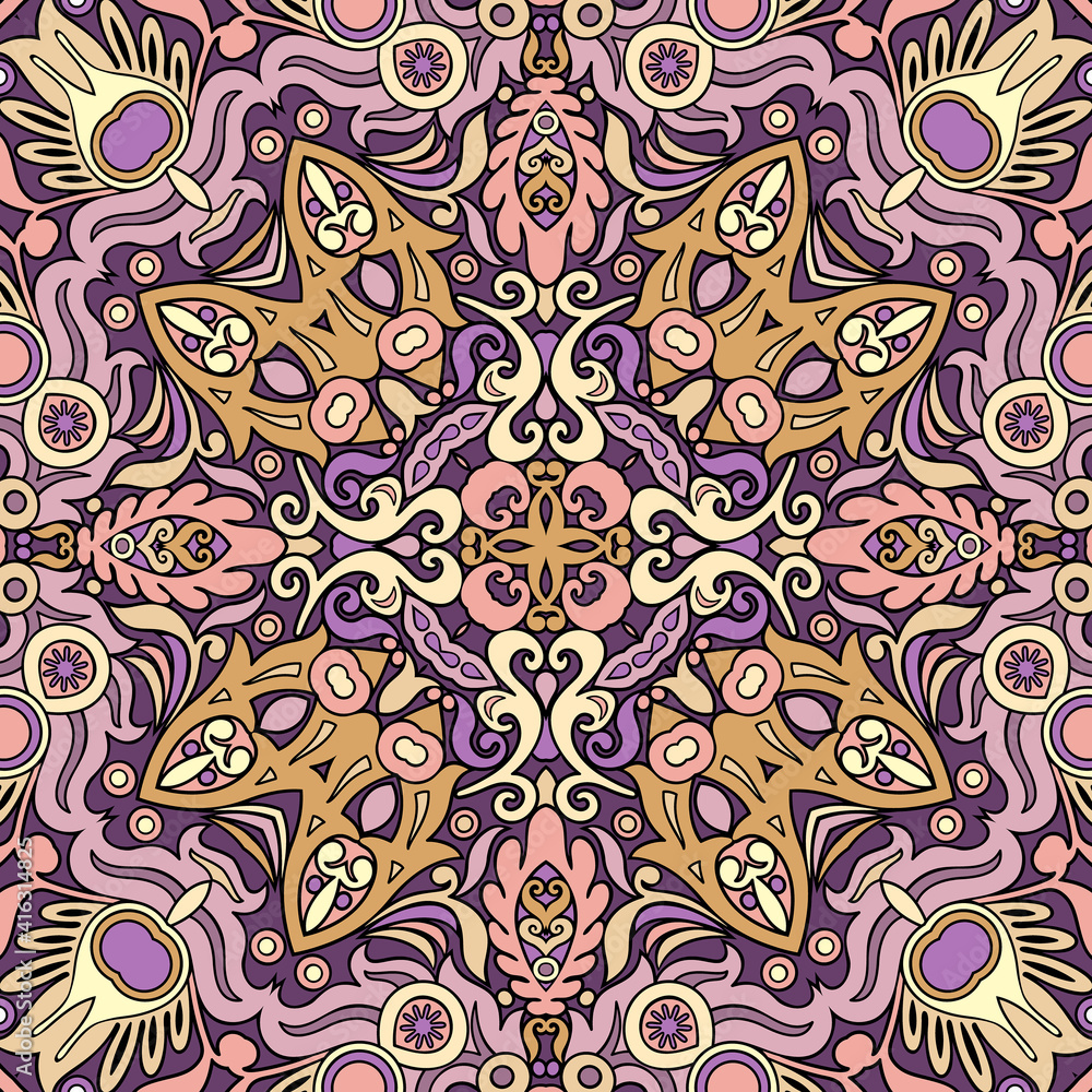 Raster ethnic nature ornamental background Raster ethnic nature ornamental background