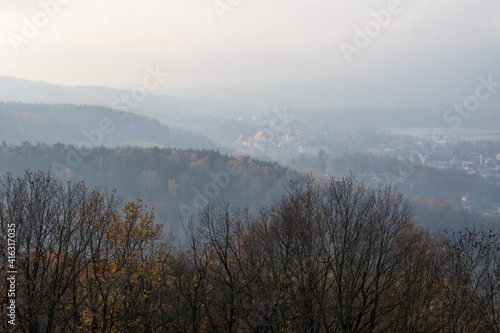 View from Kalvarie hill  Czech republic
