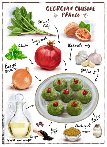 georgian cuisine, pkhali recipe
