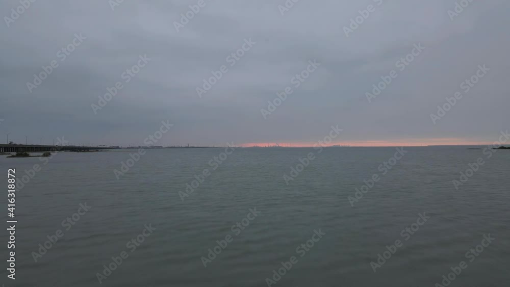 Corpus Christi Bay at Sunset 4K Drone Corpus Christi Bay at Sunset 4K Drone