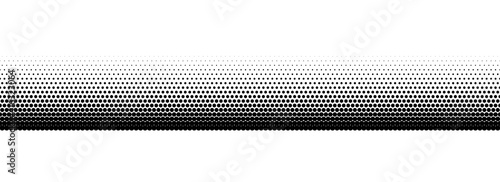 seamless halftone basic line border on the glass window. black vector illustration